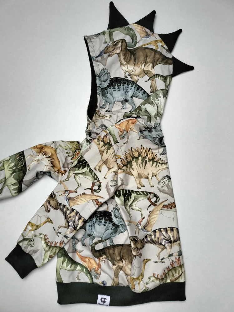Dziecięca bluza z kapturem i kolcami dinozaury 